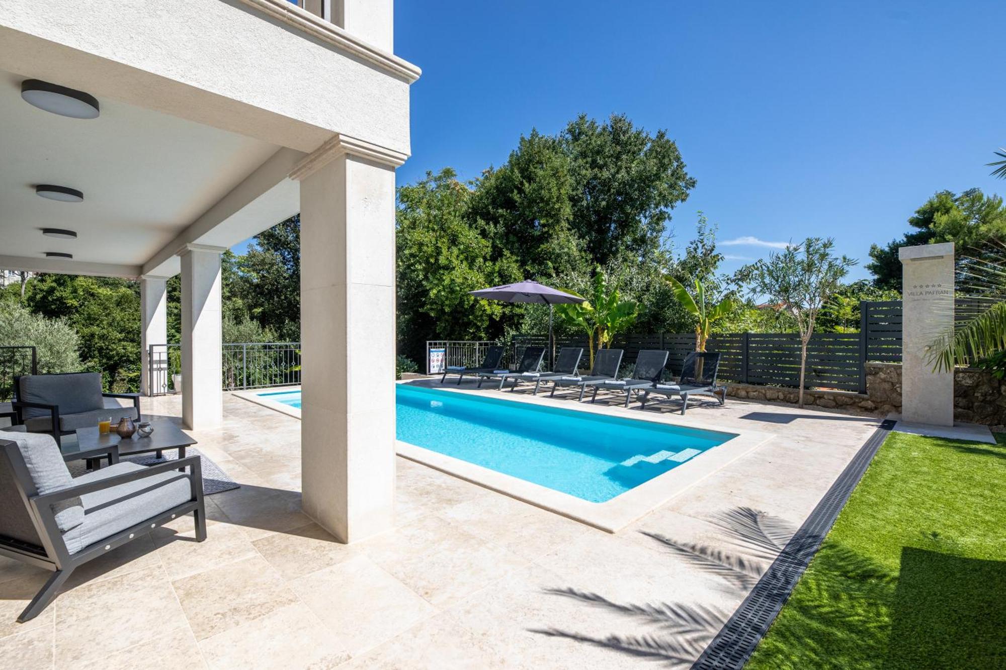Villa Pafran With Heated Pool Krk Krk Town Exterior foto